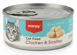 Wanpy Can Chicken & Scallop wet cat food 95g