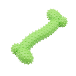 Green textured dog toy on a white background