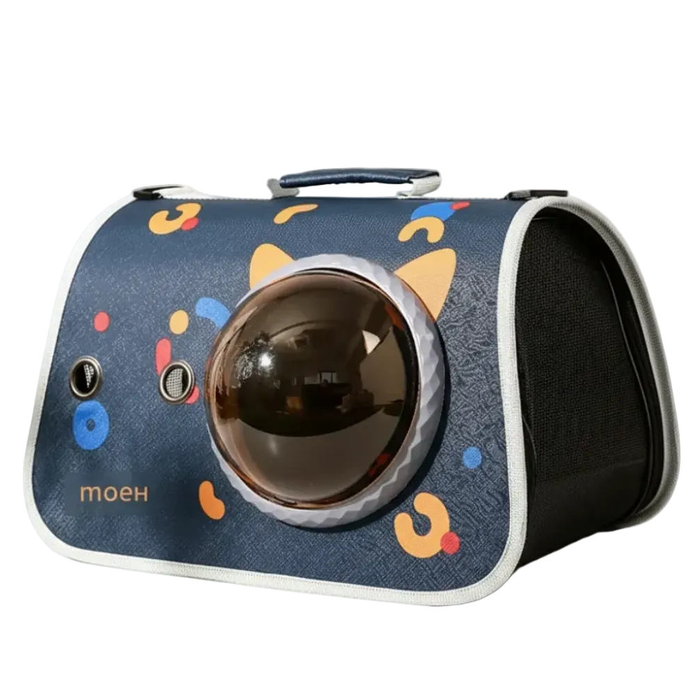Pet Carrier BackpackStarry Sky Blue for Cats and Small Dogs.