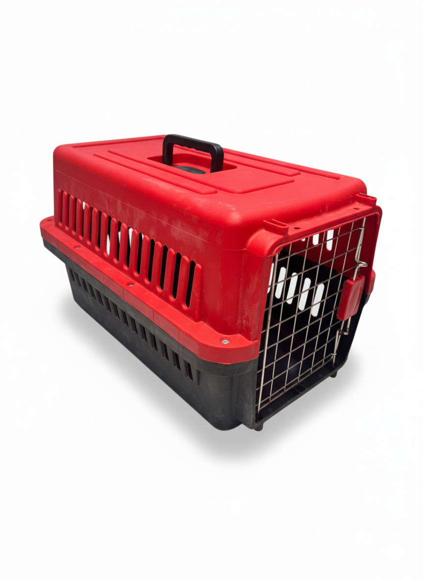 Groovy Cat Carrier Box Size M 60*30 Cm Red.