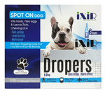 Ixir Dropers packaging for dogs on a white background