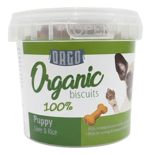 Orgo Puppy Biscuit 3Flavors 150g.