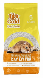 TIA GOLD CAT LITTER CLUMPING LEMON 5 L.