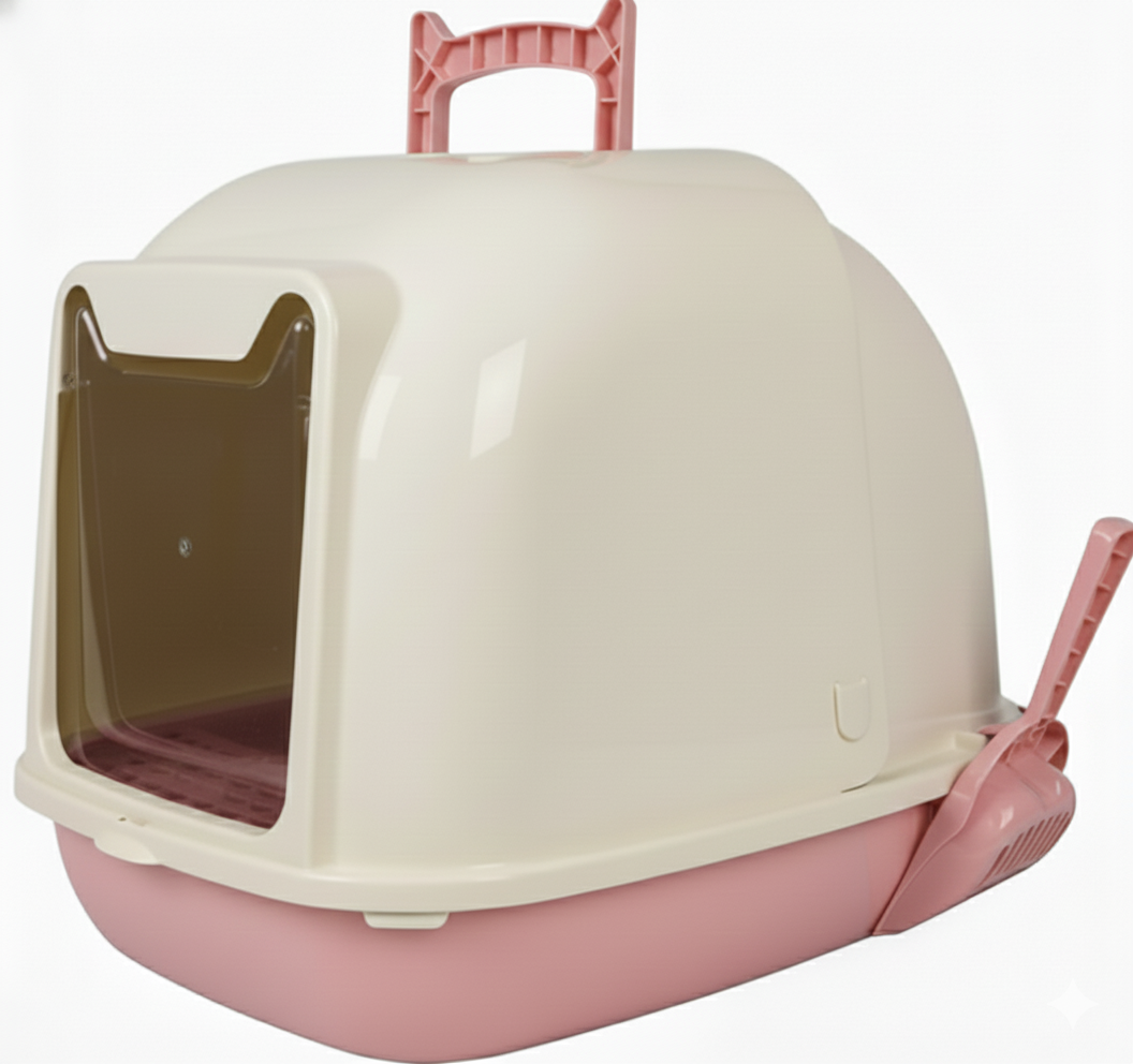 Cat Litter Box with Litter Scoop