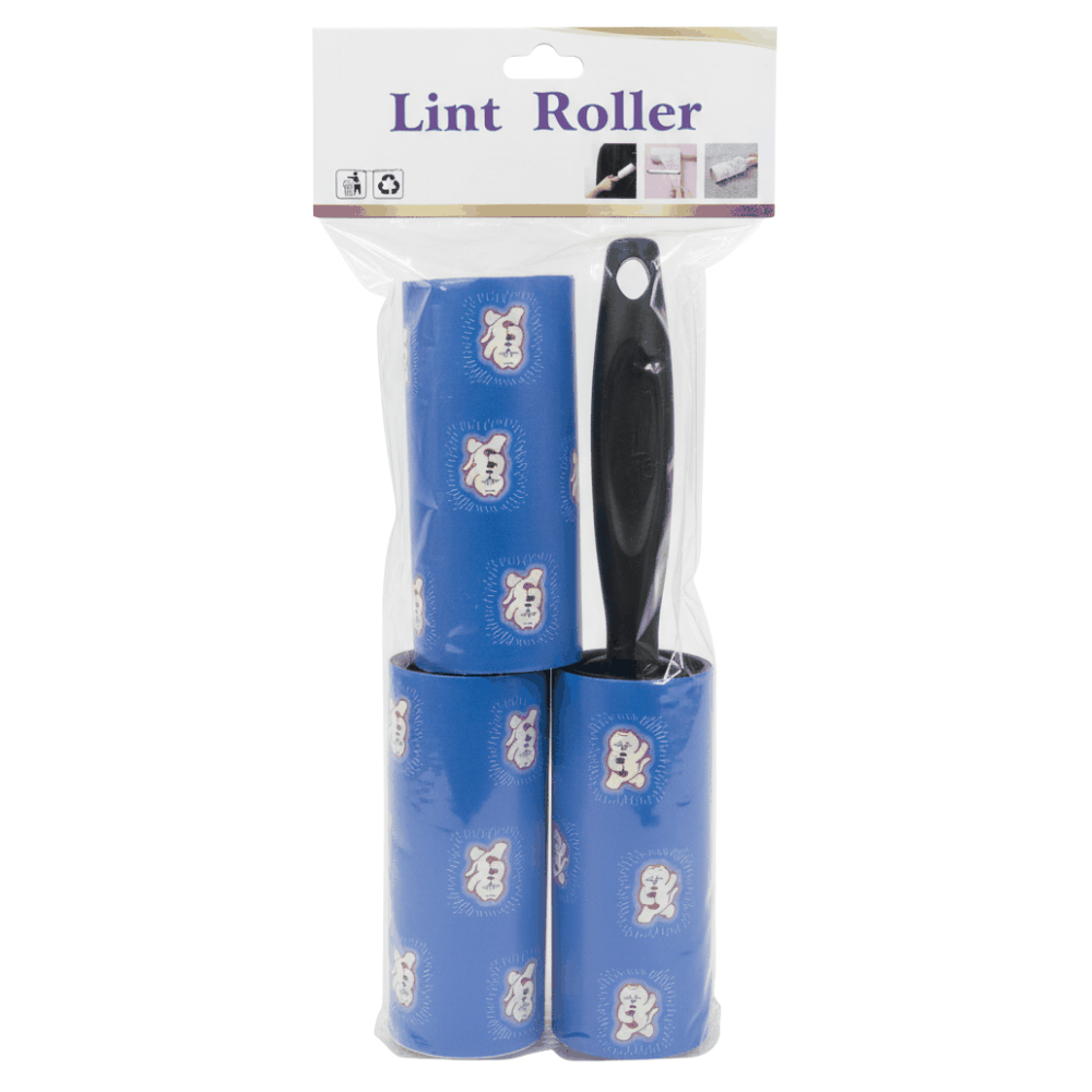 Lint Roller Set with 2 Decorative Refills.