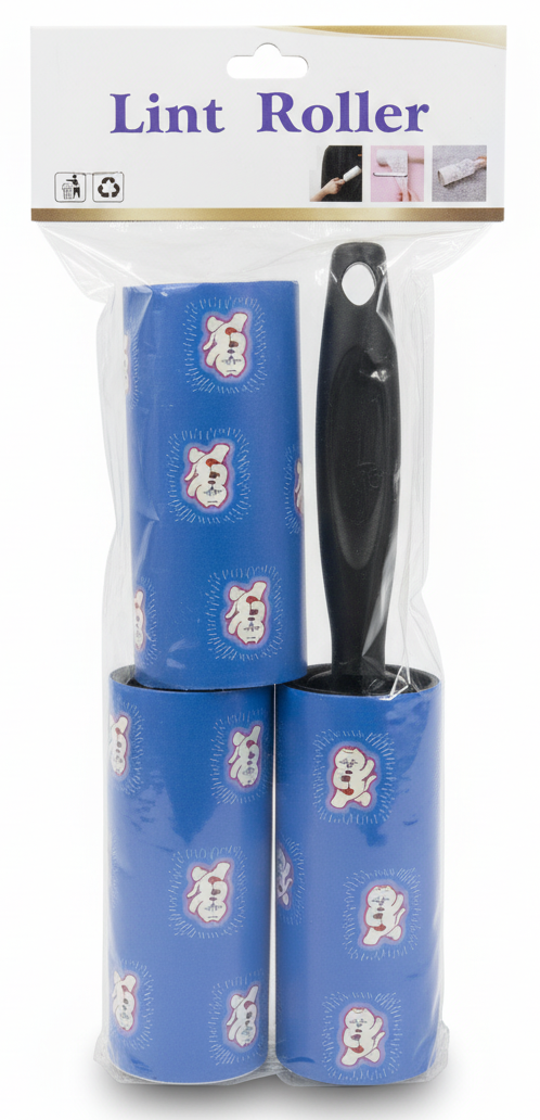 Lint Roller Set with 2 Decorative Refills.