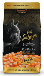 Leonardo GF and holistic Dry Food For adult Cats With fresh salmon 1.5 Kg.