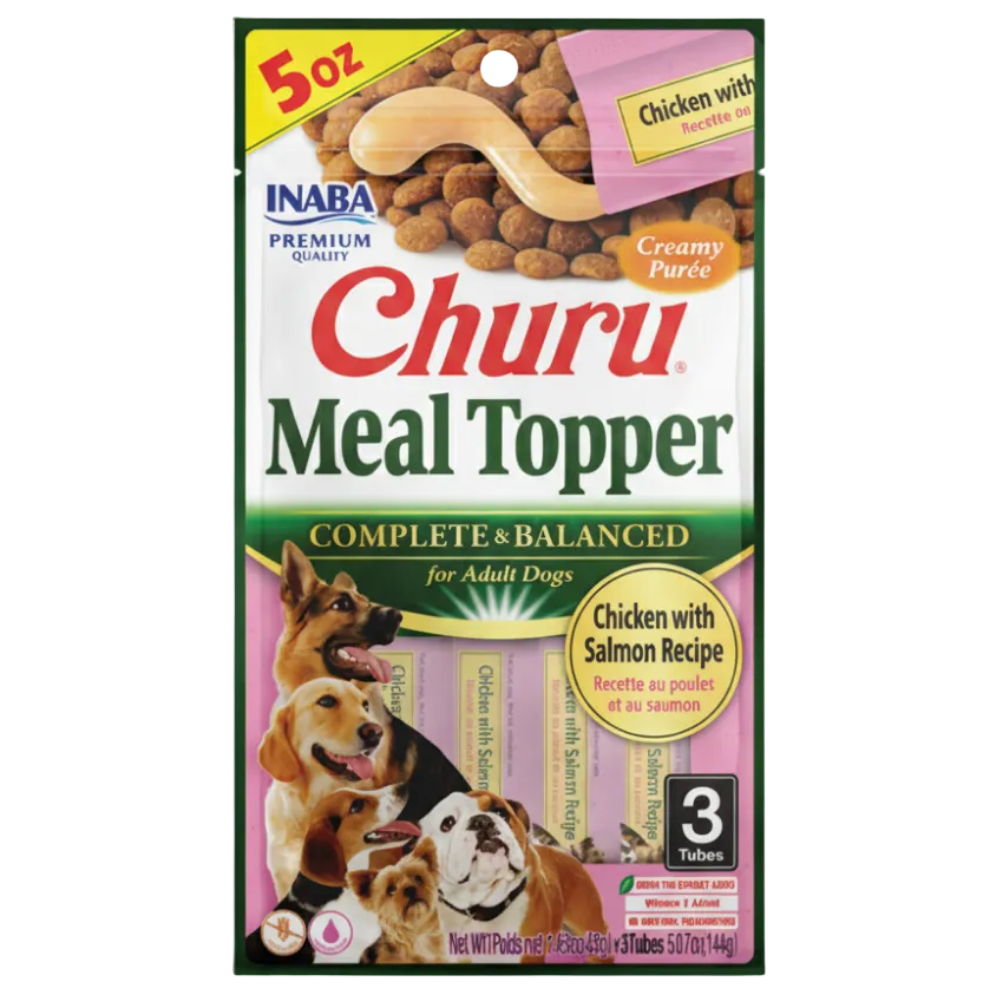 Churu Meal Topper Chicken with Salmon Recipe For Dogs 3Tubes 144g.