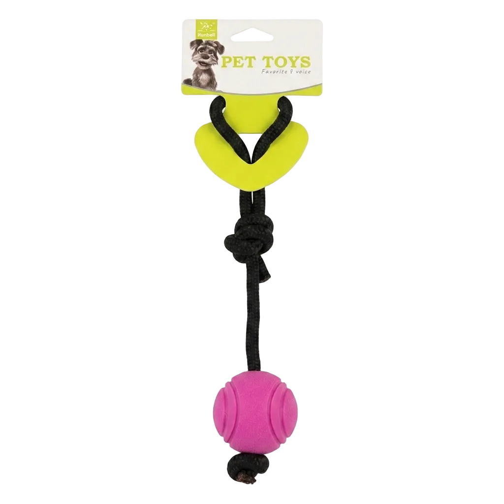Nunbell Dog Ball Toy with Rope