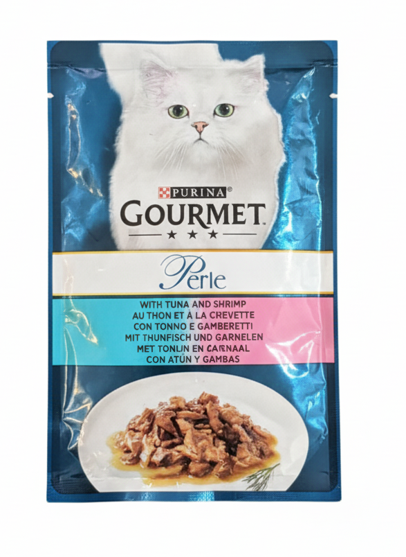 Gourmet Perle with Tuna & Shrimp Pouch 85g