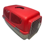 Travel Pet Box with Clips 56*26Cm Red.