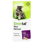 Dron tal Plus flavour packaging for dogs with a green and white background