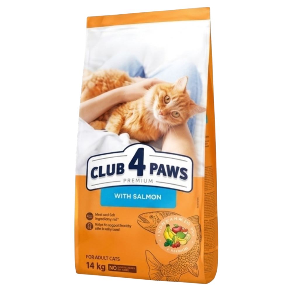 CLUB 4 PAWS PREMIUM for adult cats Salmon 14Kg