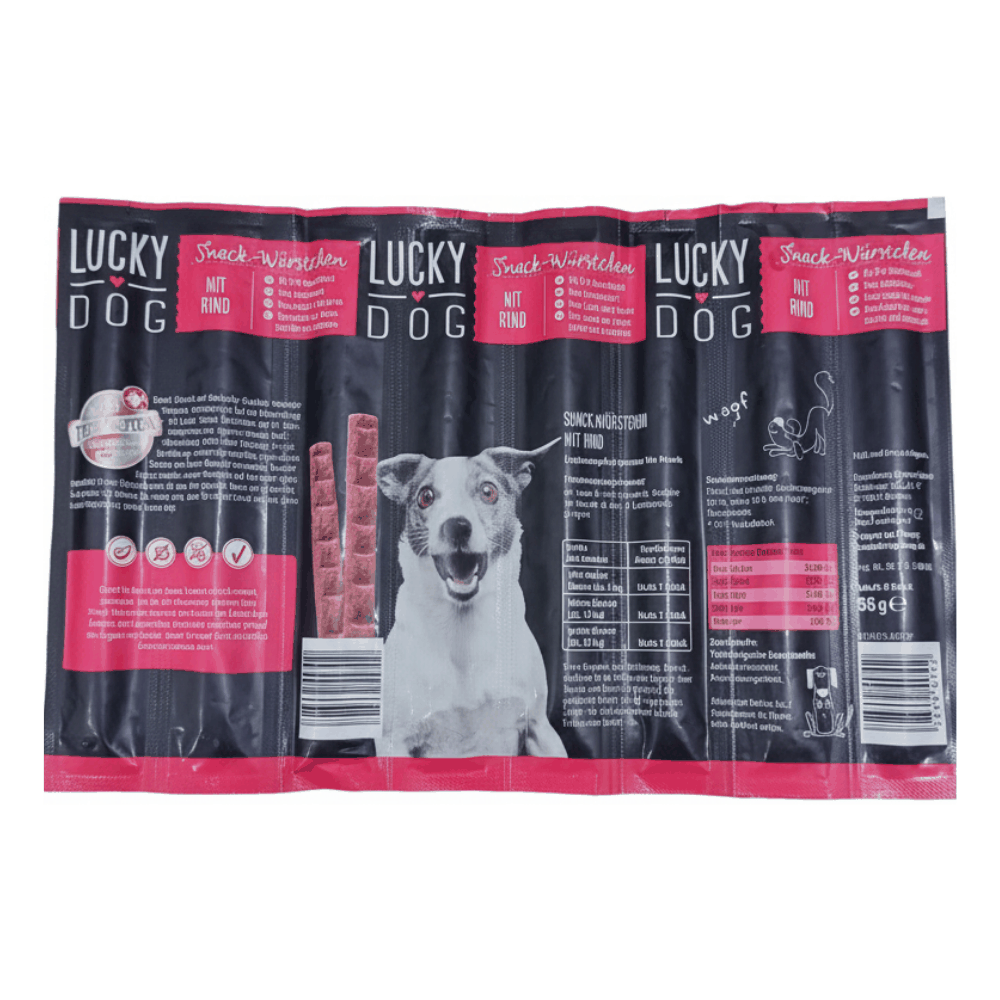 Lucky Dog Beef snack For Adult Dogs 8pcs 889g.