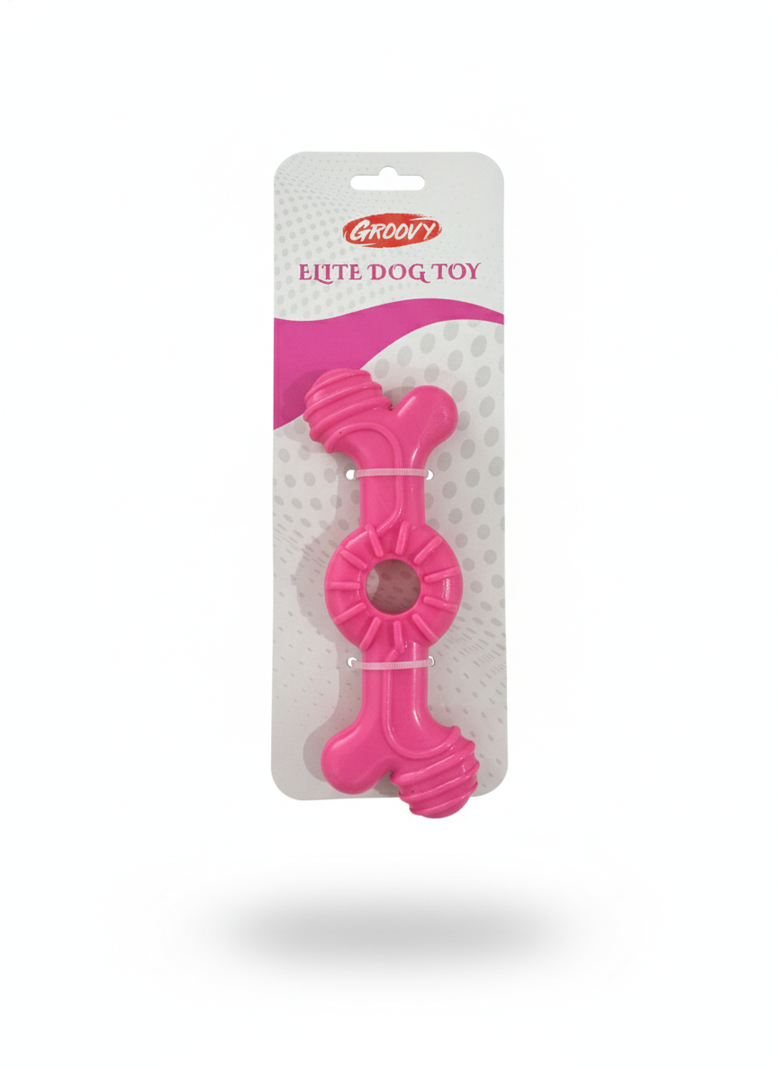 Groovy Elite Dog Toy Bone Ring