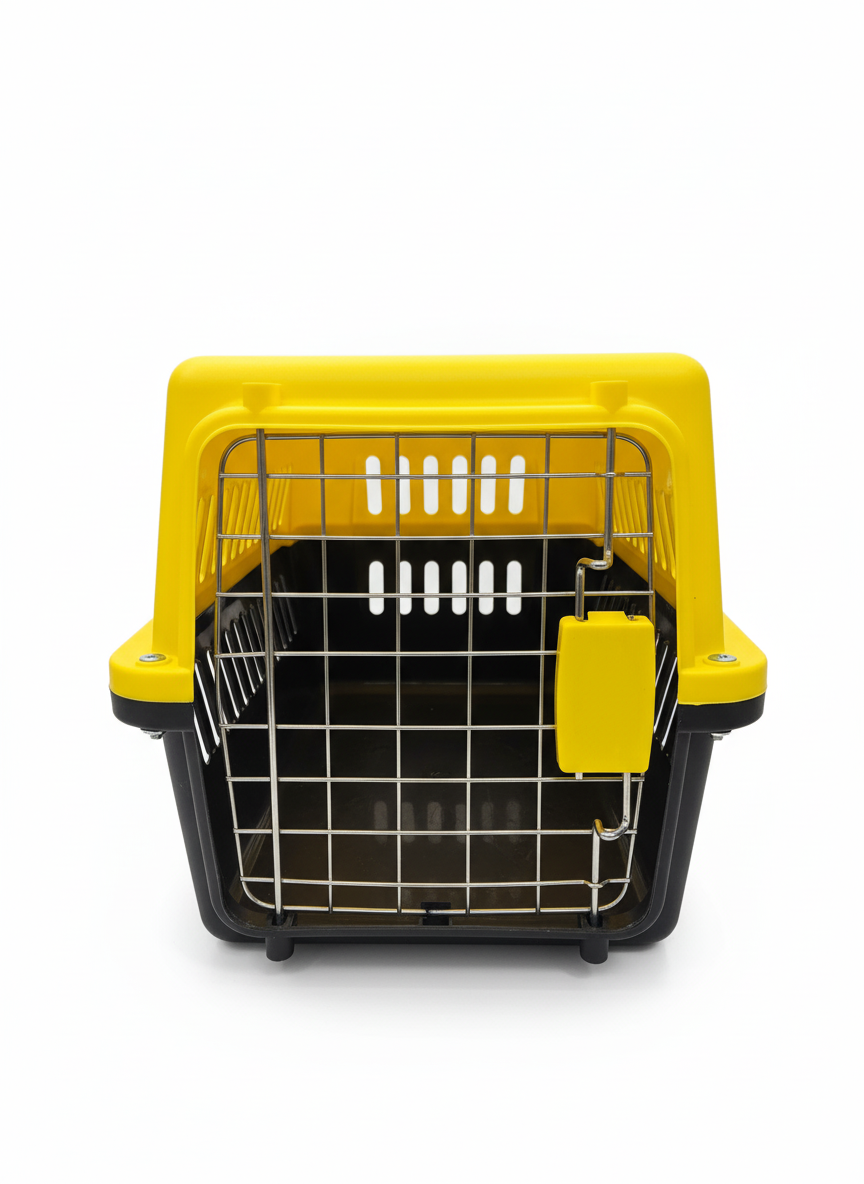 Groovy Cat Carrier Box Size S 45*28Cm Yellow.