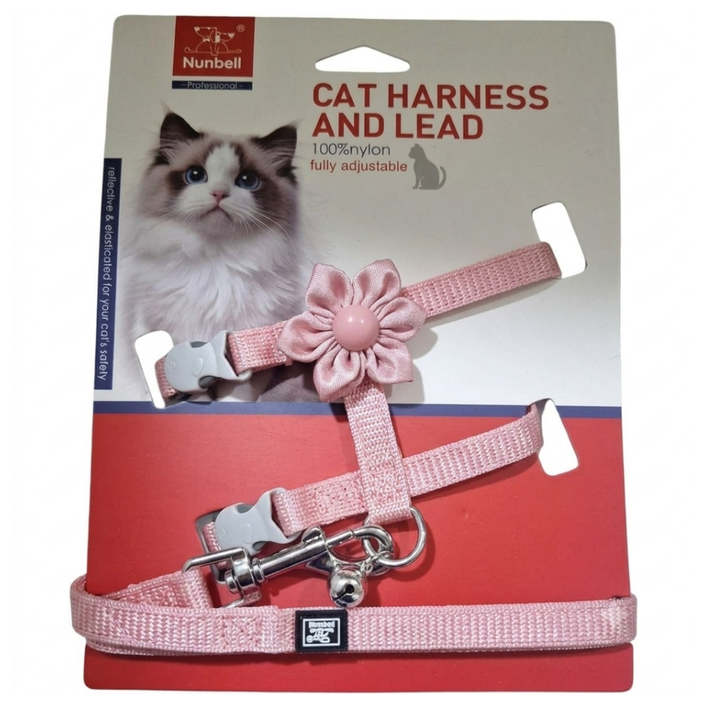 Nunbell Cat Flower Harness & Leash Petfast.shop Nunbell Cat leash & Coller & Harness Supplies petfast.shop Egypt PNU6058S Green 250.00
