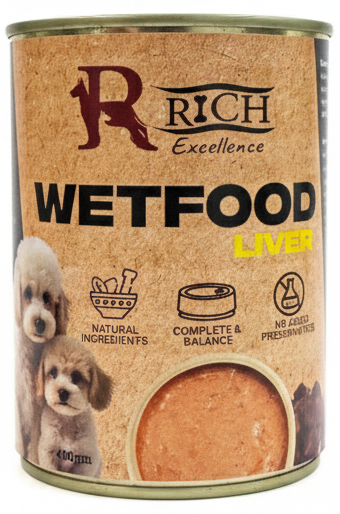 Rich Excellence Dog Wet Food Liver Can 400g
