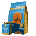 Alpha Dry Food Beef Flavor for Puppies + Surprise Gift