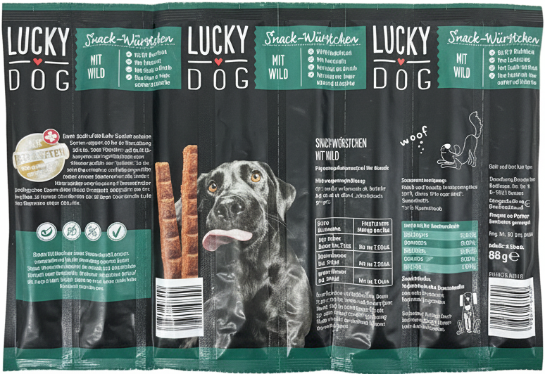Lucky Dog Mit Wild Snack For Adult Dogs 8pcs 889g