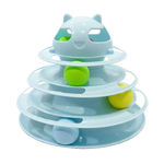 Tower Of Tracks Cat Toy 4 Level For Cats Blue.