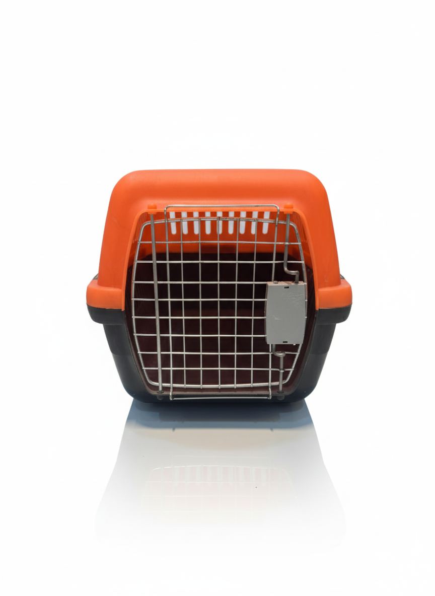Travel Pet Box with Clips 51*23Cm Orange.