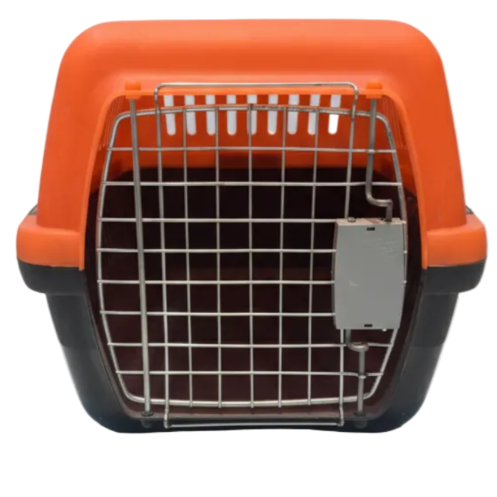 Travel Pet Box with Clips 51*23Cm Orange.