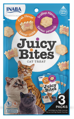 Juicy Bites Crab and Scallop Flavors For Cat 3 Packs.