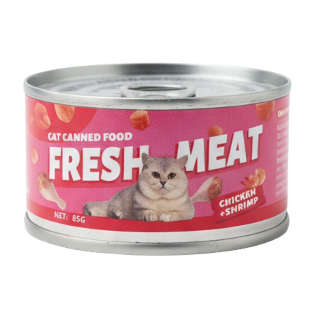 Petmetro Chicken&Shrimp Cat Wet Food Canned 85g.