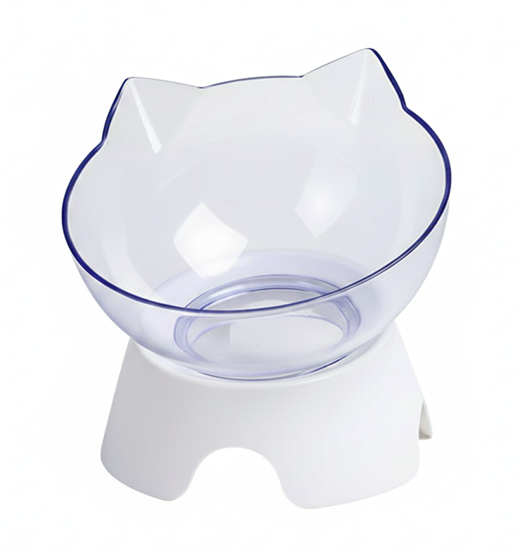 Raised Cat Bowl with Non-Slip Stand for Cats or Small Dogs.