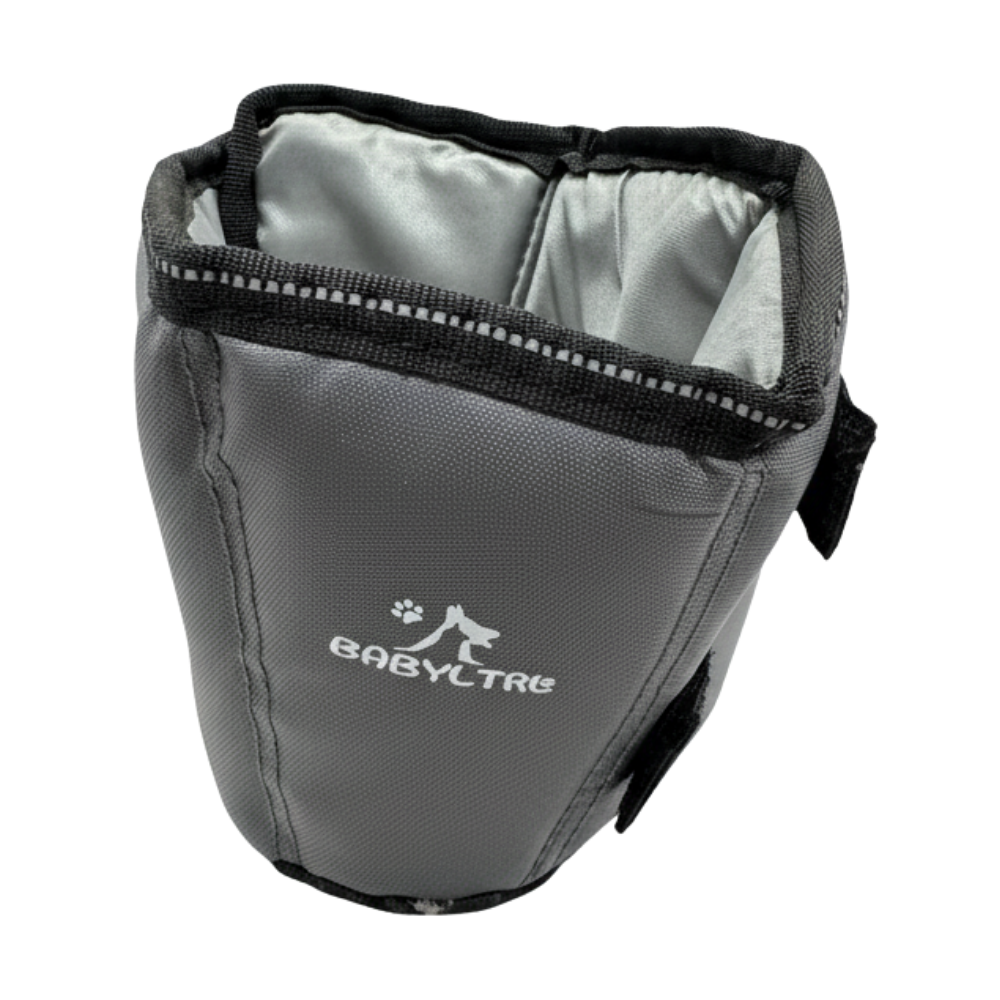 INKZOO Dog Cone Collar for After Surgery Soft Pet Recovery gray size S.