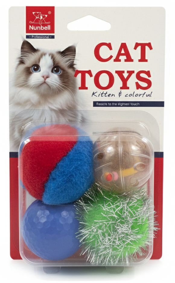 Nunbell Cat Toys 4 Ball