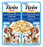 Twins Packs Chicken with Vegetables & Cheese for dogs 80g.