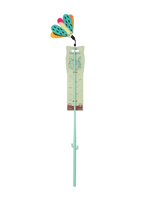 Colorful cat toy on a stick with packaging labeled 'Catit' on a white background