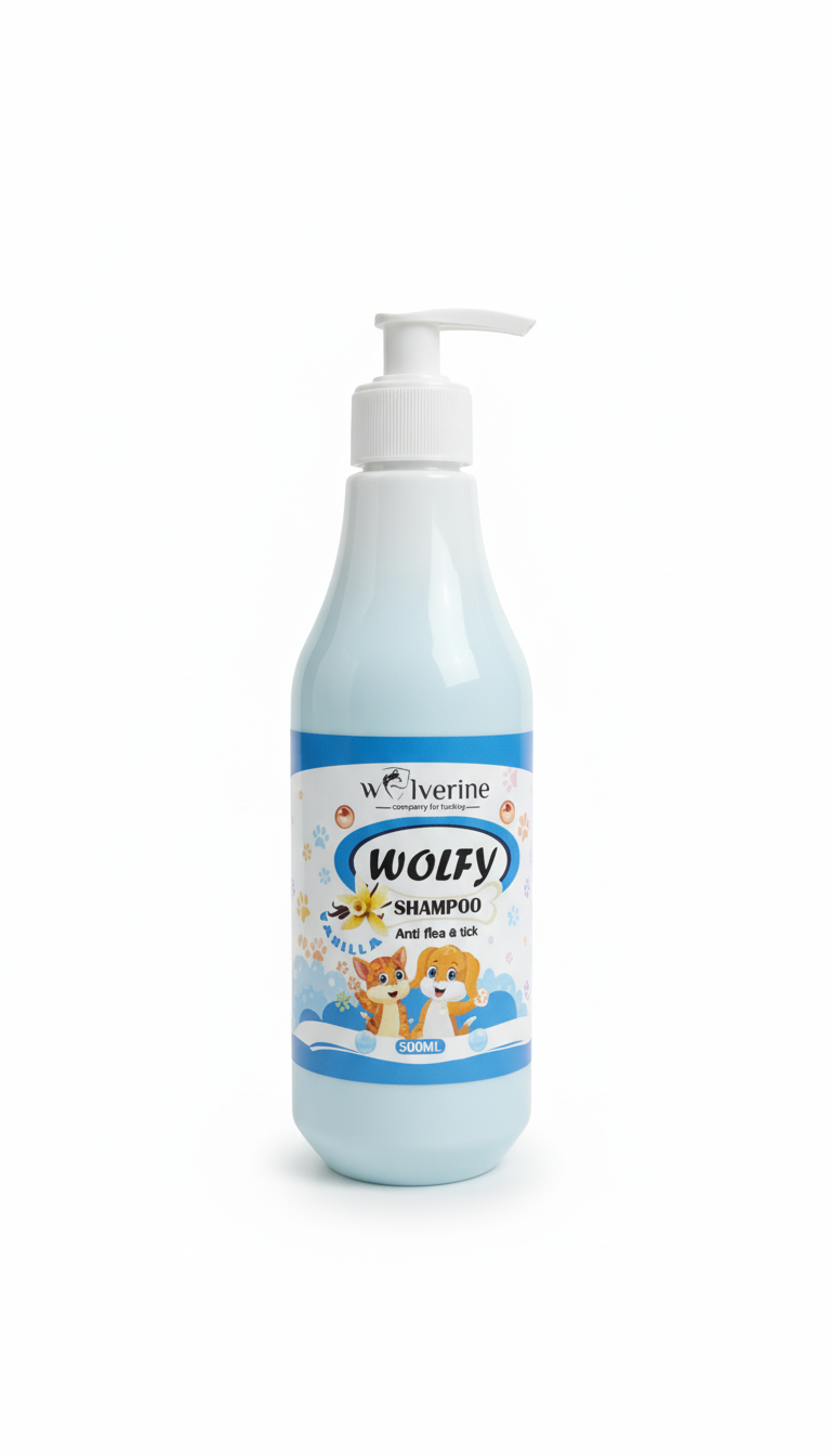 WOLFY SHAMPOO VANILLAANTI FLEA / TICK 500 ML