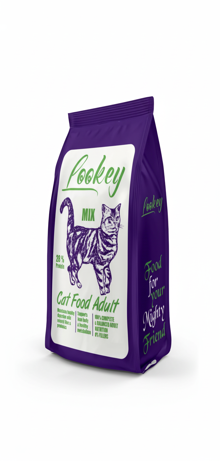 Lookey Mix Cat Dry Food 1Kg.