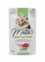 Motto Pouch Adult Cat Food Lamb 85g.