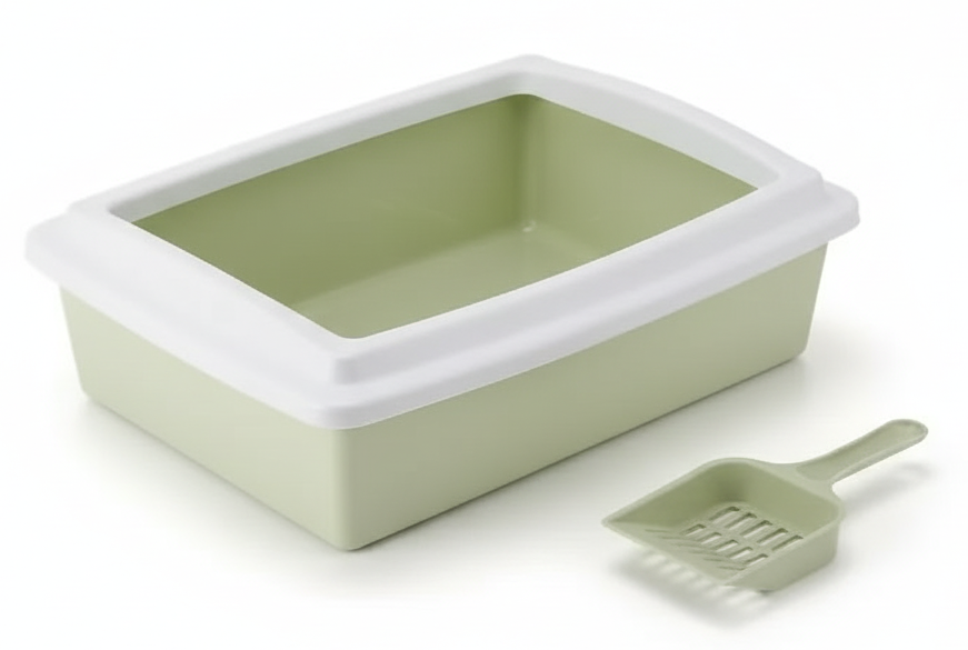 Cat Litter Box With Scoop.