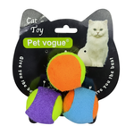 CAT TOY 3 BALLS TENNIS S.