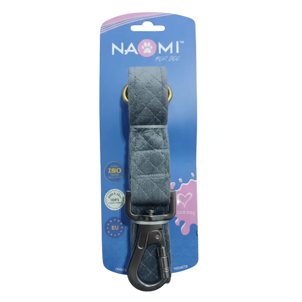 Naomi Gray Suede Leash 180cm.