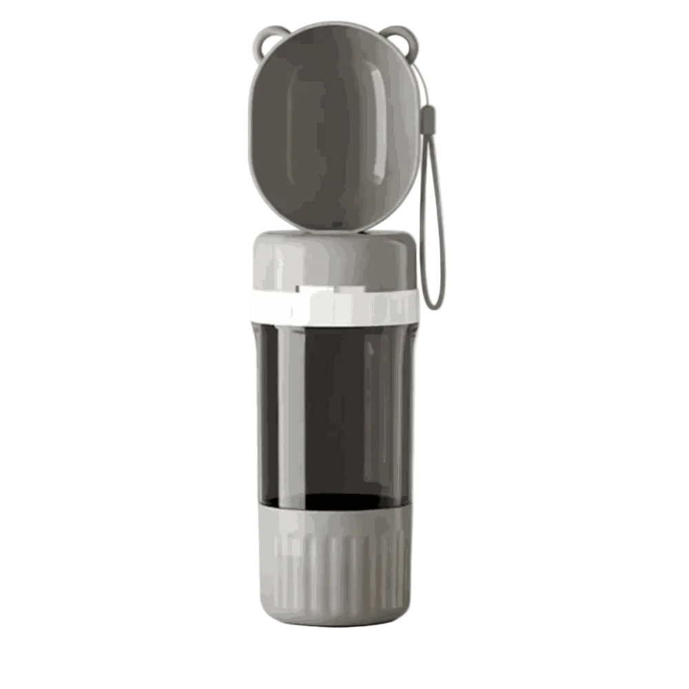 Pet water and feeder bottle with cup 550ml.