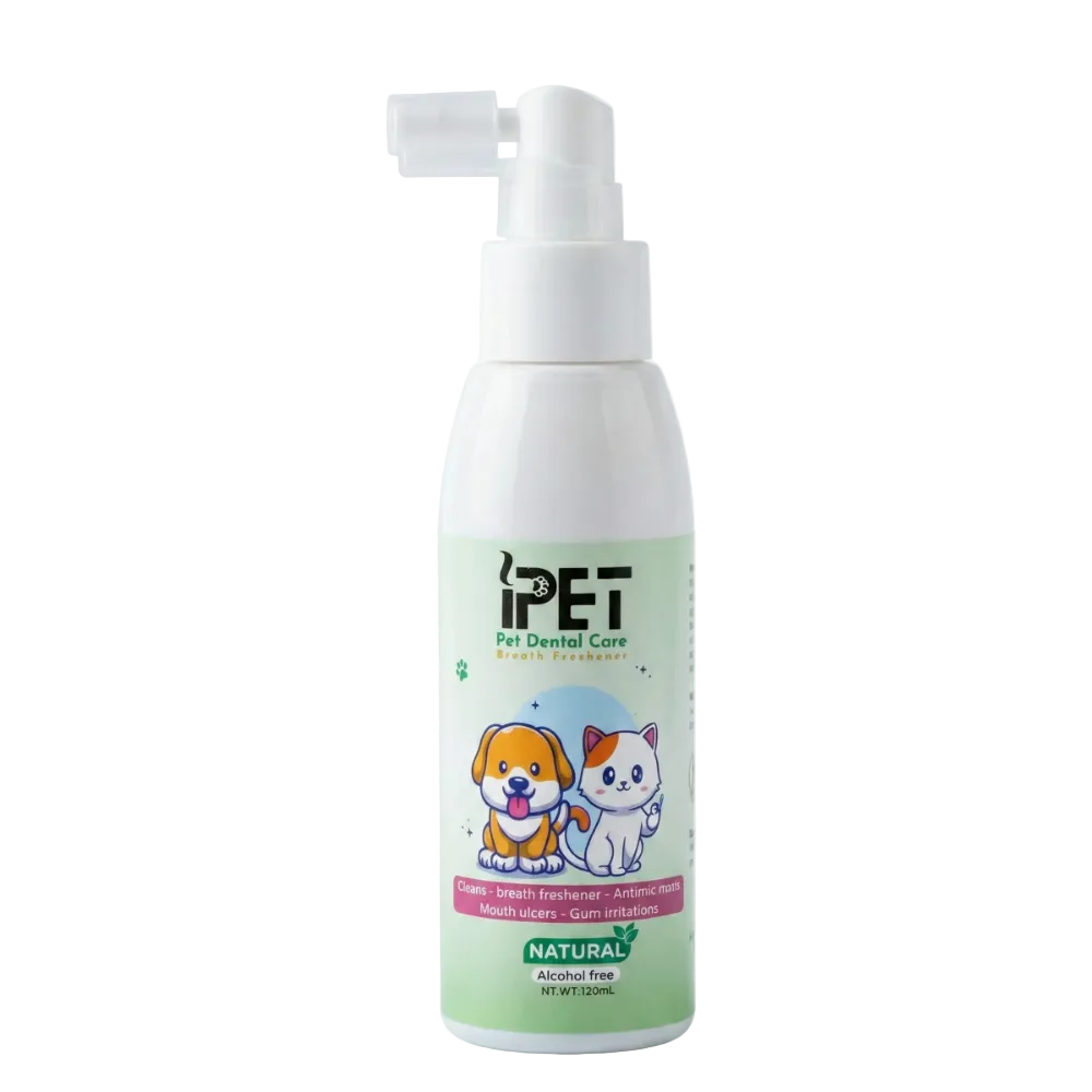 IPet Dental Care Spray 120ml Petfast.shop Ipet Cat Dental Care Dog Grooming Wipes & Waterless Grooming petfast.shop EgyptDefault Title 120.00