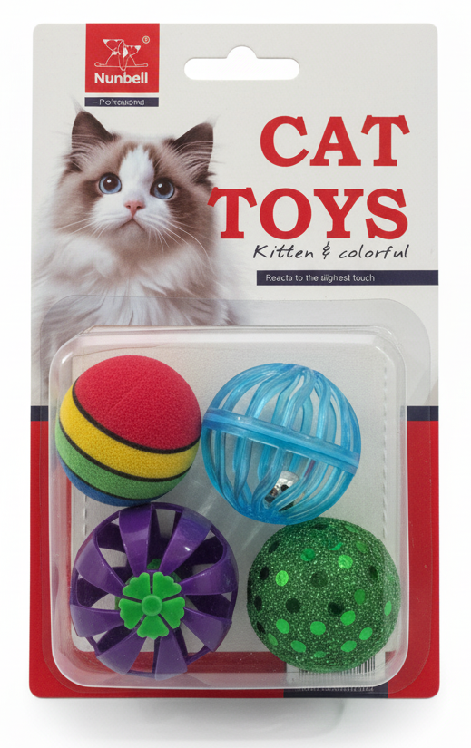 Nunbell Cat Toys 4 Ball