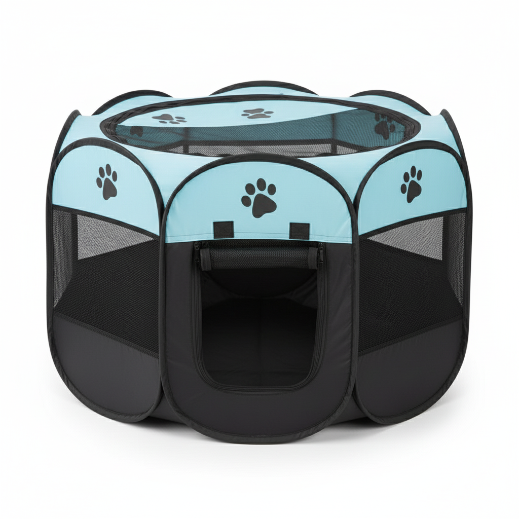 Pet Tent for Cats and Small Dogs Blue Small 73x73x43 cm.