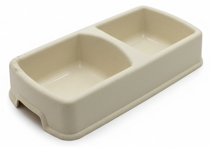 Plastic bowl for feeding dogs and cats Size Small.