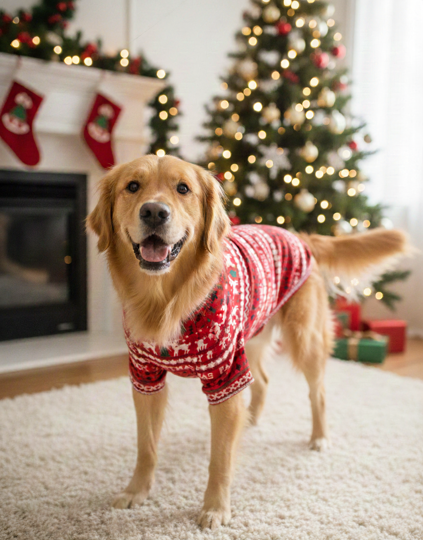 Lefties Dog Christmas Cloth