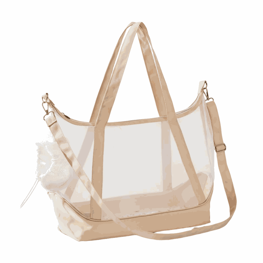 Pet Carrier Breathable Portable Sling Bag with Zipper.