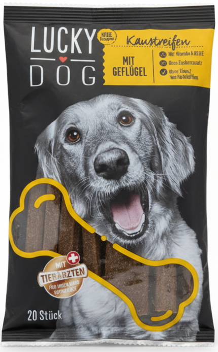 Lucky Dog Poultry -Chewables For Adult Dogs 200g.