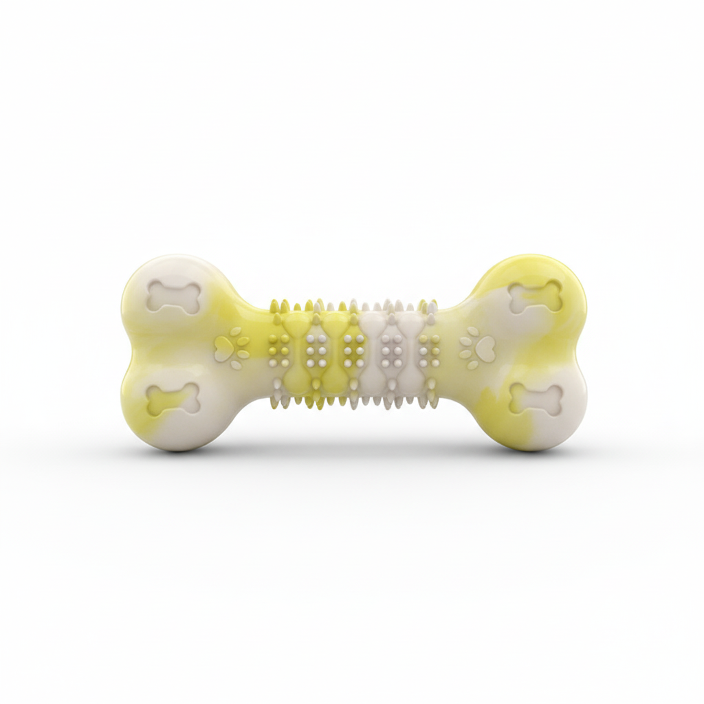 Rubber Pet Toys Bite Resistant Dog Chew Toys with Bones.