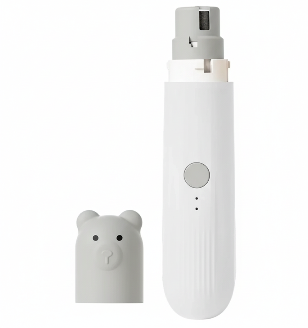 Super Quiet Electric Pet Nail Trimmer with LED Light.
